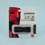 Флеш- накопитель USB 3.0 32 Gb Kingston Data Traveler 100 G3 USB 3.1/3.0/2.0 A, черный