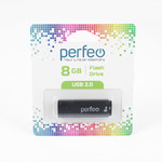 Флеш- накопитель USB 2.0 8Gb Perfeo C04 Black