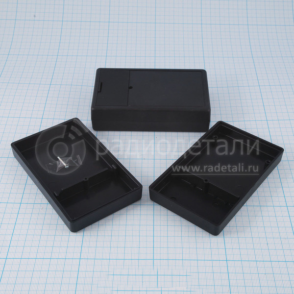 Корпус 101х60х26 мм, пластик, черный BOX-G01B