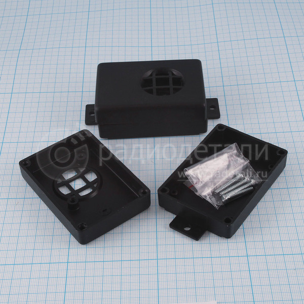 Корпус 72х50х28 мм, пластик, черный BOX-G020