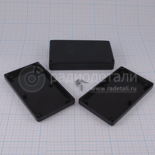 Корпус 120х70х20 мм, пластик, черный BOX-G080