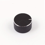 Ручка d=26 мм металлическая к резисторам, на вал 6 мм, цвет- черный