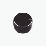 Ручка d=30 мм металлическая к резисторам, на вал 6 мм, цвет- черный