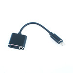 Переходник Lightning 8pin(Apple) штекер - 3.5мм гн. стерео + Lightning гн., для наушников и зарядки