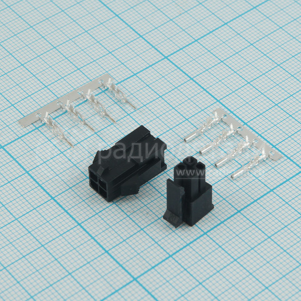Комплект разъемов 4-pin Micro-Fit 3.0 mm