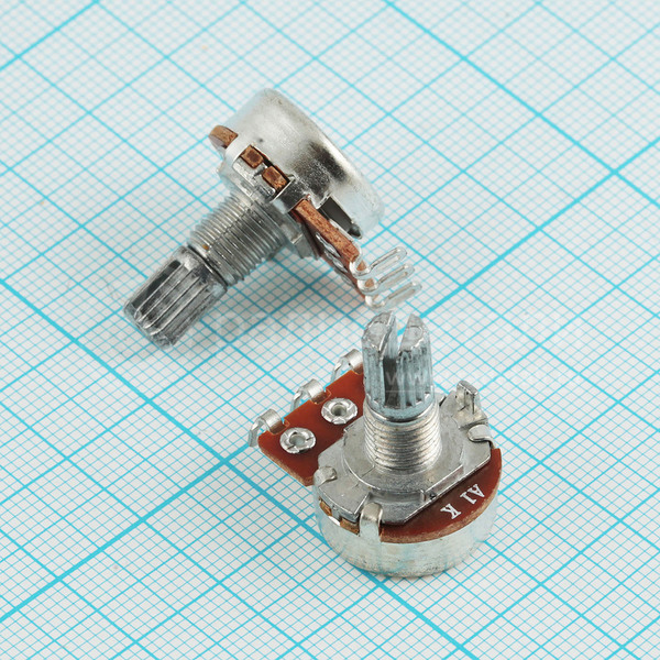 Резистор переменный 1.0 кОм 20% 0,125 Вт логарифм A, вал 6/15 мм R16K4 A1K L15KC