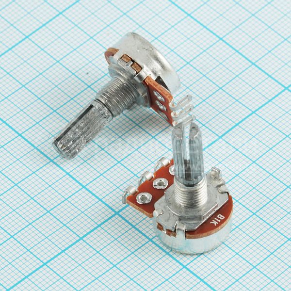 Резистор переменный 1.0 кОм 20% 0.125 Вт линейная B, вал 6/20 мм R16K4 B1K L20KC