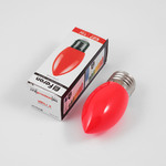 Светодиодная лампа свеча E27 220V 1W Красный LB-376 FERON