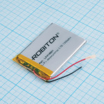 Аккумулятор LP414661 3.7V 1300mAh (4.1х46х61мм) с защитой, с выводами, Robiton