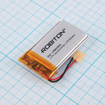 Аккумулятор LP602945 3.7V 800mAh (6х29х45мм) с защитой, с выводами, Robiton