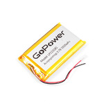 Аккумулятор LP115181 3.7V 5000mAh (11х51х81мм) с защитой, с выводами, GoPower