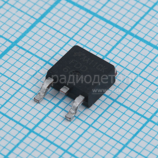 Транзистор полевой FDD6685 P-канальный 40V 30A 52W TO-252 (d-pak) Китай
