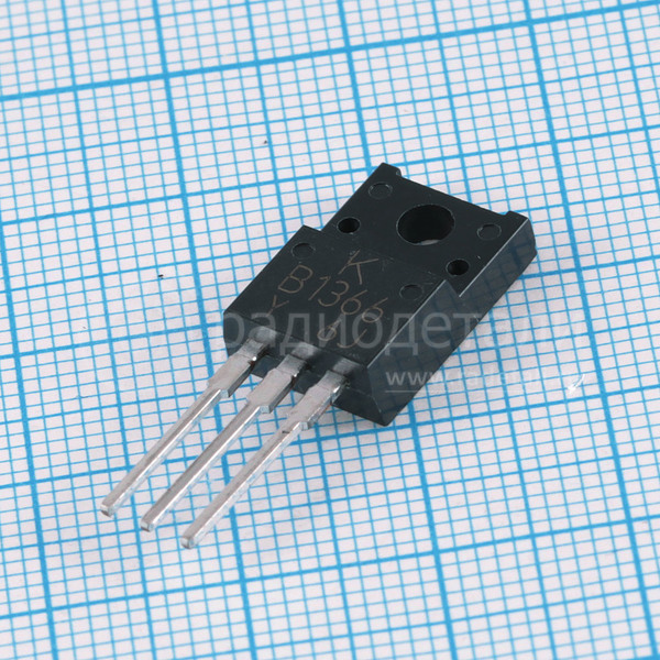 Транзистор 2SB1366 TO220 60V, 3A, 25W, 9MHz