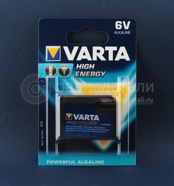 Батарейка J (4LR61, 7K674) 6V Varta 4918