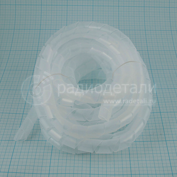 Изоляция спиральная Ø15мм, прозрачная (упаковка 5м)