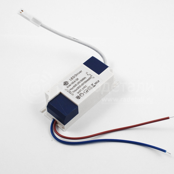 Источник тока 250mA 8-12W 25-42VDC IP20 64х30х20мм HXS-8-12W PS12