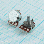 Резистор переменный 22 кОм 20% 0.125 Вт логарифм B, вал 3/12 мм СП3-400аМ