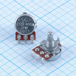 Резистор переменный 2.2 кОм 20% 0.125 Вт линейная А, вал 3/12 мм СП3-400аМ