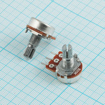 Резистор переменный 20 кОм 20% 0.125 Вт линейная B, вал 6/15 мм R16K1 B20K L15KC