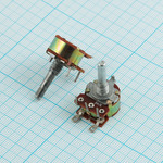 Резистор переменный 47 кОм 20% 0.125 Вт логарифм B, вал 3/20 мм СП3-400гМ с выключением