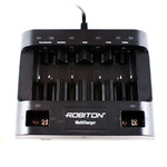 Зарядное устройство Robiton MultiCharger (1- 6 АА/AAA, 1-4 C/D, 1-2 9V, Ni-Mh/Ni-Cd) USB выход 5V, 1A