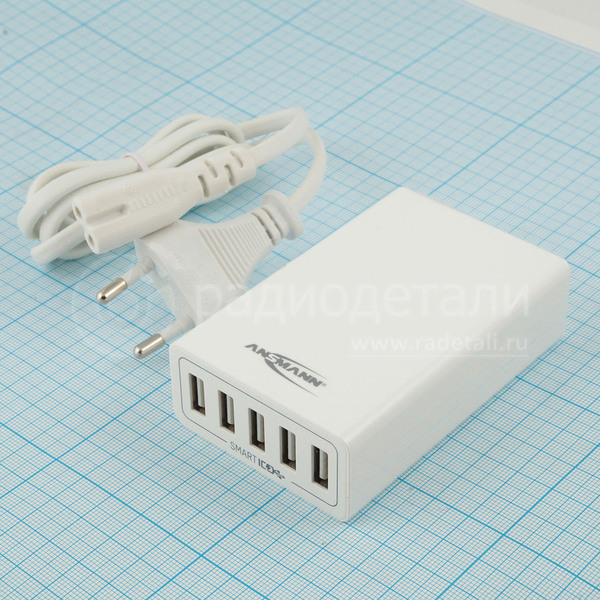 Зарядная станция Ansmann USB Charger 8.0A, 5xUSB портов, 8 Аmax