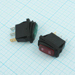 Выключатель OFF-ON, RWB-404, 220V/15А, подсв. neon, 3 контакта, с брызгозащитой, под отв. 25.8 х10.3мм, 12.159