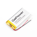 Аккумулятор LP603060 3.7V 1100mAh (6х30х60мм) с защитой, с выводами, GoPower