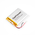 Аккумулятор LP954760 3.7V 3000mAh (9.5х47х60мм) с защитой, с выводами, GoPower