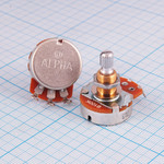 Резистор переменный 250 кОм 0.25 Вт 20% линейная В вал 6/20 RV24AF-10E6-20K-B250K-10J9 Alpha