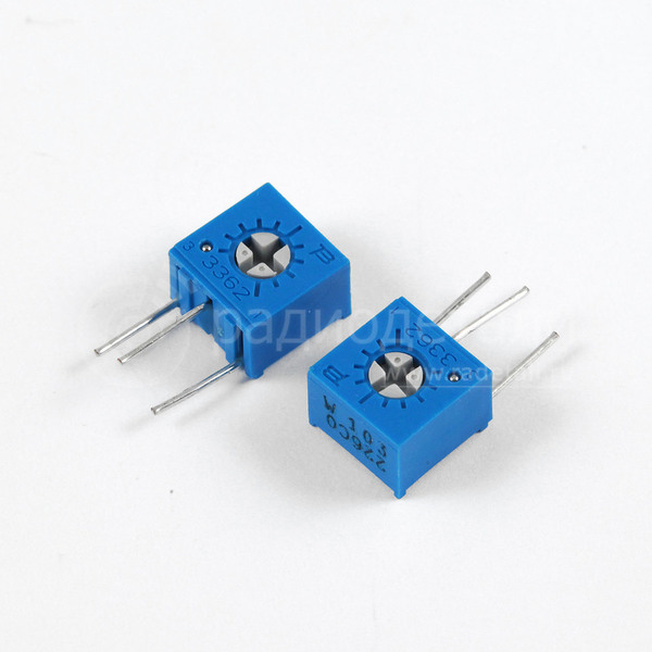 Резистор подстроечный 3362S 2 кОм 0.5 Вт TSR-3362S-202R SUNTAN